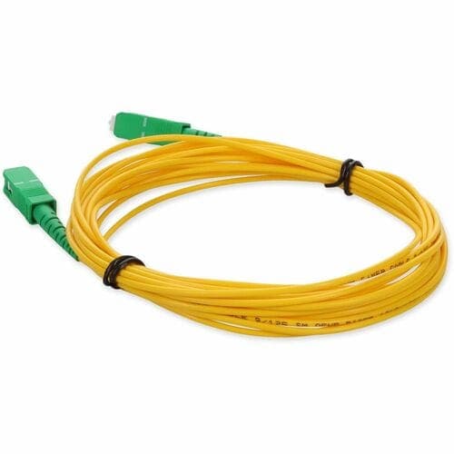 1M ASC M/M OS1 YELLOW FIBER SIMPLEX 1-STRAND PATCH CABLE