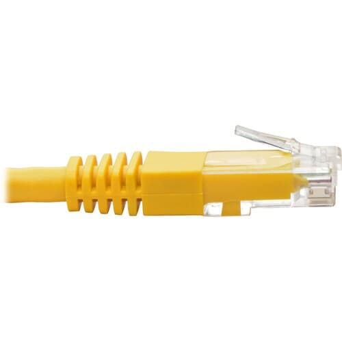 5FT CAT6 YELLOW GIGABIT MOLDED 24AWG RJ45 M/M PATCH CABLE 550MHZ