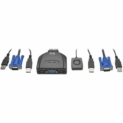 2PORT USB/VGA KVM SWITCH CABLE W/ AUDIO AND PERIPHERAL SHARING