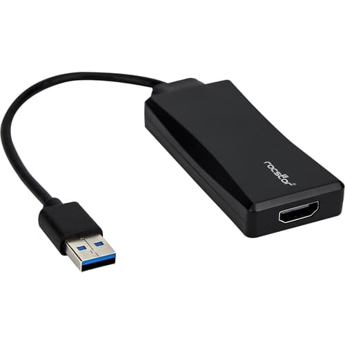 6IN SLIM USB 3.0 TO HDMI M/F ADAPTER SUPPORTS 1920X1200 BLACK