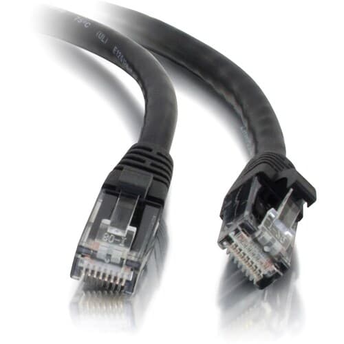 50FT CAT5E BLACK MOLDED SNAGLESS PATCH CABLE