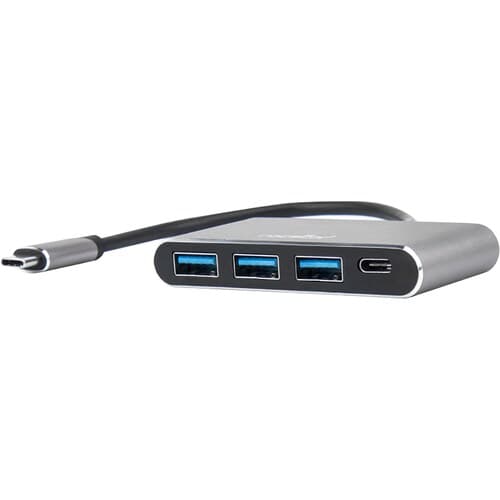 4PORT USB-C HUB 1XUSB-C AND 3X USB-A 3.0 HUB ALUMINUM