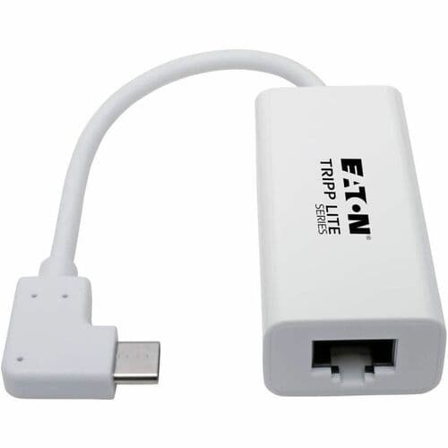 USB C GIGABIT ADAPTER CONVERTER USB 3.1 RIGHT-ANGLE WHITE 6IN