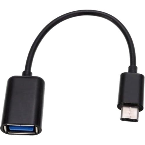 USBC MALE TO USB3 FEMALE ADAPTER CHARGE AND DATA BLACK