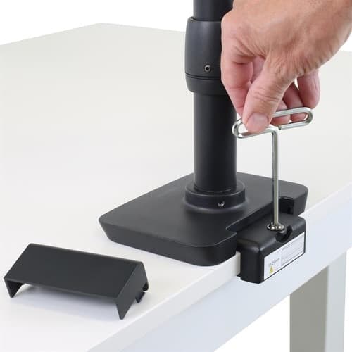 18-25MM MATTE BLK LOW PROFILE CLAMP ASSY DESKS