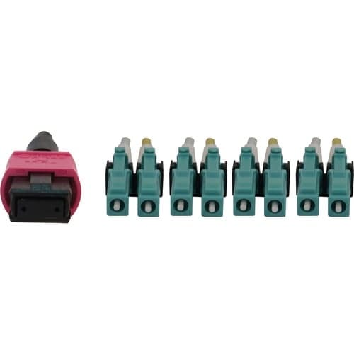 3M FIBER CBL 40/100G MMF OM4 12F MTP/MPO-PC TO 4X LC/PC F/M