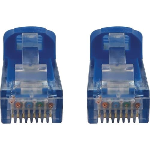 6IN CAT6A ENET CABLE SNAGLESS MOLDED UTP 10G POE M/M BLUE