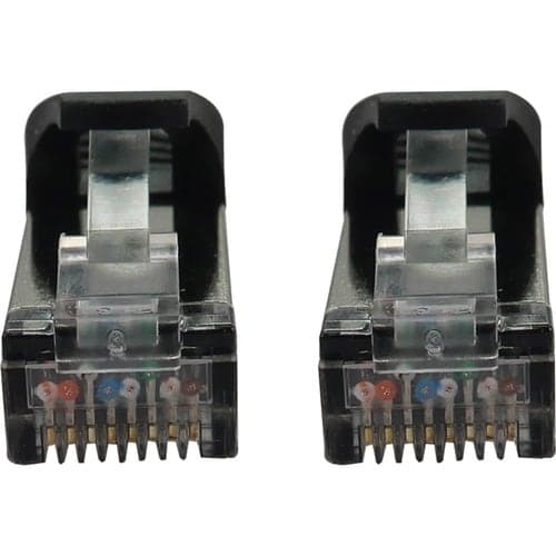 10FT CAT6A ENET CABLE SNAGLESS SHIELDED SLIM 10G M/M BLACK