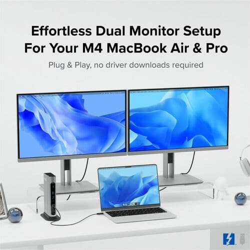 PLUGABLE TBT4 QUAD DOCK 100W THUNDERBOLT 4 QUAD DOCKING STATION
