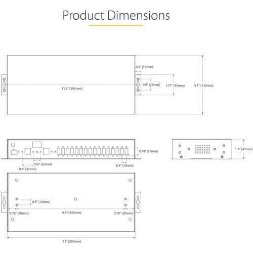 INDUSTRIAL USB 3.0 HUB FOR LAPTOPS/DESKTOPS - USB CHARGING