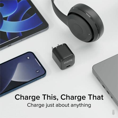 3PK PLUGABLE GAN USB C CHARGER BLOCK 30W PORTABLE CHARGER