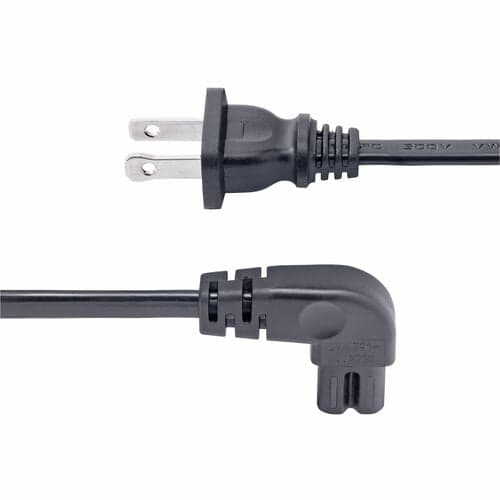 10FT LAPTOP POWER CORD NEMA 1-15P TO RIGHT ANGLE C7