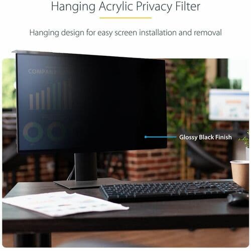 24IN MONITOR PRIVACY SCREEN - HANGING ACRYLIC FILTER/SHIELD