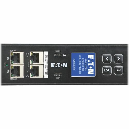 EATON METERED INPUT G4 RACK PDU 0U 23U C20/L6-20 INPUT 10FT CORD 3.