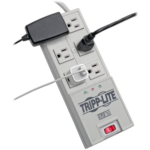 6OUT SURGE PROTECTOR STRIP 2420 J 6FT CORD RIGHT ANGLE PLUG