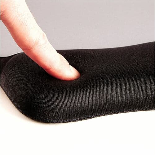 MEMORY FOAM SILVER MOUSE PAD WRIST REST NON SKID BACKING