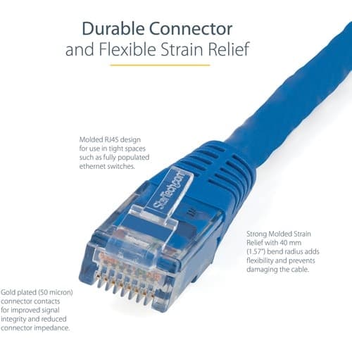 35FT BLUE CAT6 ETHERNET CABLE RJ45 UTP PATCH CABLE GIGABIT LAN