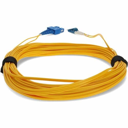 15M LC TO USC M/M OS1 YELLOW FIBER UPC DUPLEX LSZH PATCH CABLE
