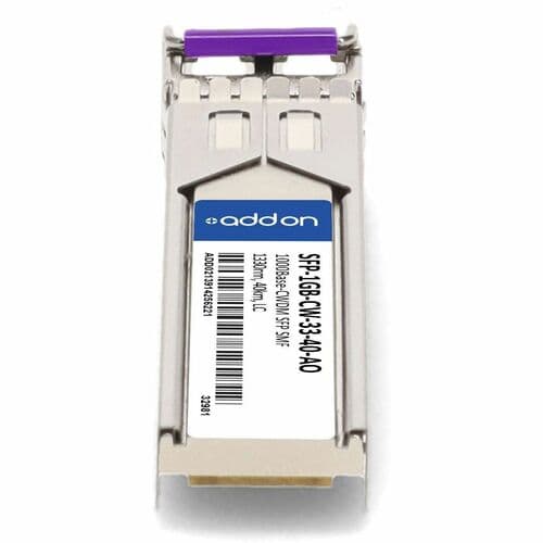 MSA AND TAA COMPLIANT XCVR 40KM 1G-CWDM LC 1330NM 0 TO 70C SMF SFP