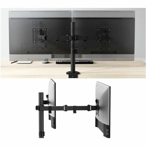 DUAL MONITOR ARTICULATING DESK MOUNT - 13 TO 27