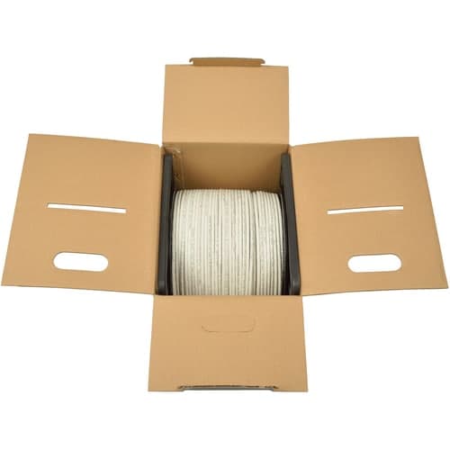 1000FT CAT6 BULK CABLE WHITE GIGABIT SOLID PLENUM CMP PVC
