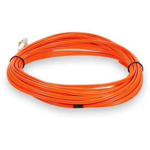 2M LC M/M OM2 ORANGE DUPLEX 2-STRAND RISER FIBER PATCH CABLE