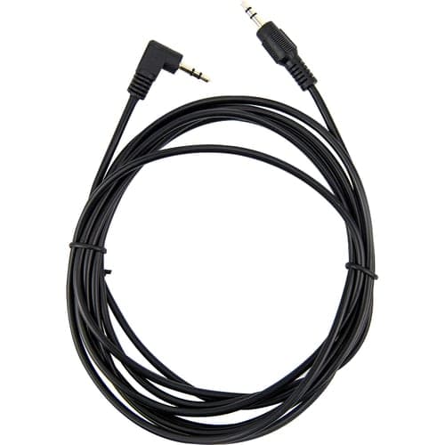 10FT SLIM 3.5MM TO RIGHT ANGLE STERIO AUDIO CABLE BLACK