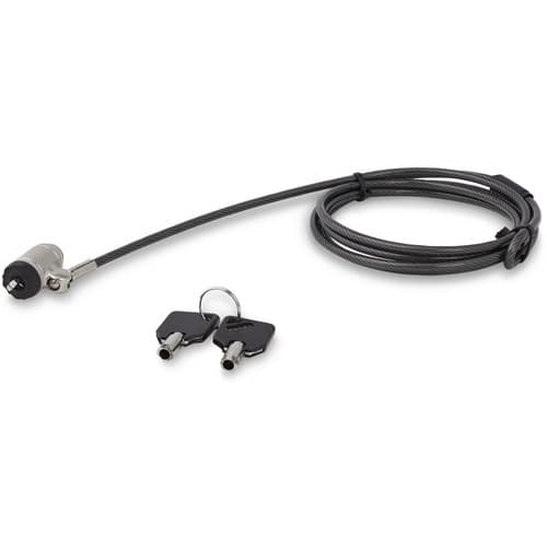 6FT LAPTOP CABLE LOCK STEEL KEYED SECURITY CABLE LOCK K SLOT
