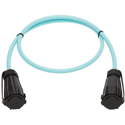 2M DUPLEX MMF FIBER PATCH CABLE INDUSTRIAL 50/125 OM3 LC/LC AQUA
