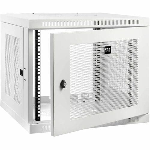WALLMOUNT RACK ENCLOSURE CABINET 9U SWITCH DEPTH DEEP WHITE