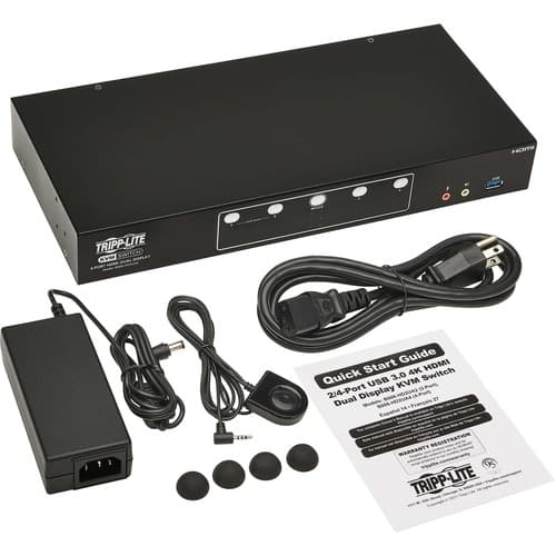 HDMI KVM SWITCH 4-PORT 4K60HZ DUAL-SWITCH DESKTOP SB 3.2 GEN 1
