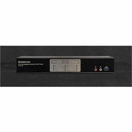 2-PORT 4K DUAL VIEW DISPLAYPORT MATRIX KVM WITH USB/AUDIO/MOUSE