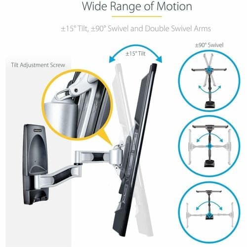 ARTICULATING TV WALL MOUNT - CORNER WALL MOUNT TV BRACKET 65 TV