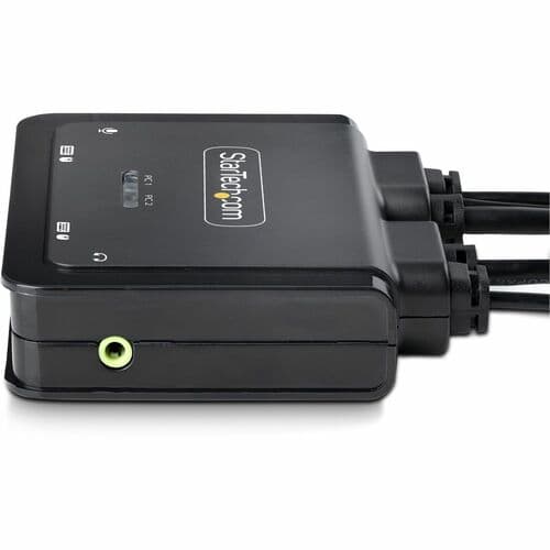 2-PORT COMPACT 4K KVM SWITCH - USB-A/USB-C CABLE KVM SWITCH