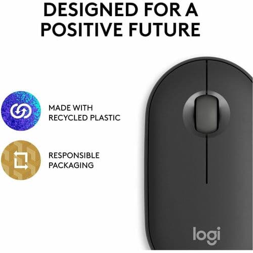 PEBBLE MOUSE 2 M350S TONAL GRAPHITE