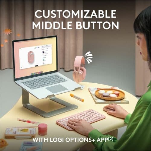 PEBBLE MOUSE 2 M350S TONAL WHITE