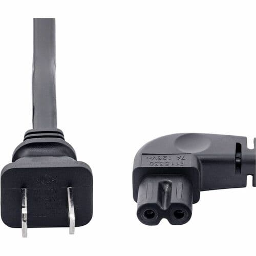 6FT LAPTOP POWER CORD NEMA 1-15P TO RIGHT ANGLE C7