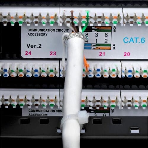 48-PORT 2U CAT6 PATCH PANEL RACKMOUNT/UTP/RJ45/110 PUNCH DOWN