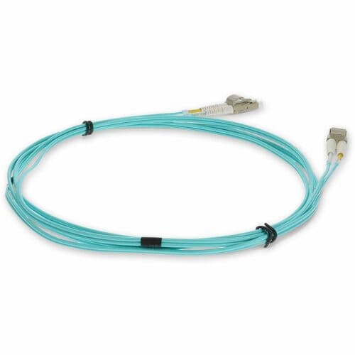 2M 10GB LOMM FIBER OPTIC PATCH CABLE OM3 DUPLEX LC/LC 50/125 AQUA