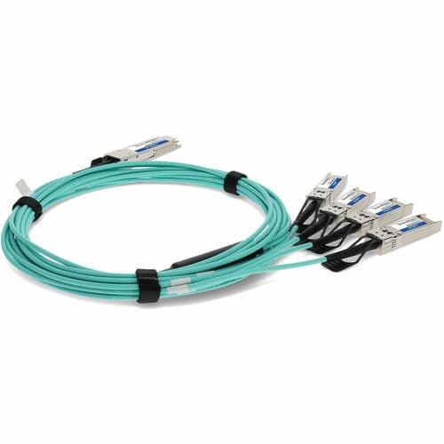 JG325B/10G-SFPP-SR COMP TAA 40G ACTIVE QSFP+/4XSFP+ AOC 5M