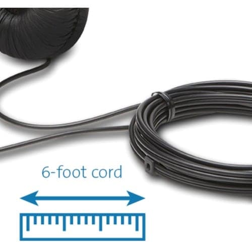 HI-FI HEADPHONES WITH MIC 6FT CABLE
