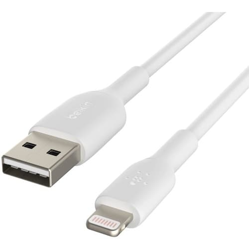 2M BOOST CHARGE LIGHTNING TO USB-A CABLE WHITE