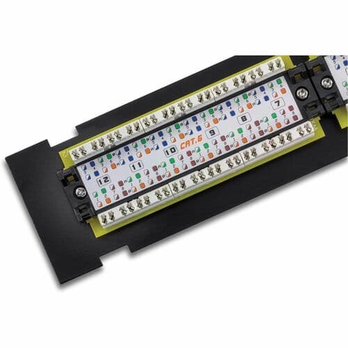 12PORT CAT6 UNSHIELDED WALL MOUNT PATCH PANEL WITH INCLUDED 89D