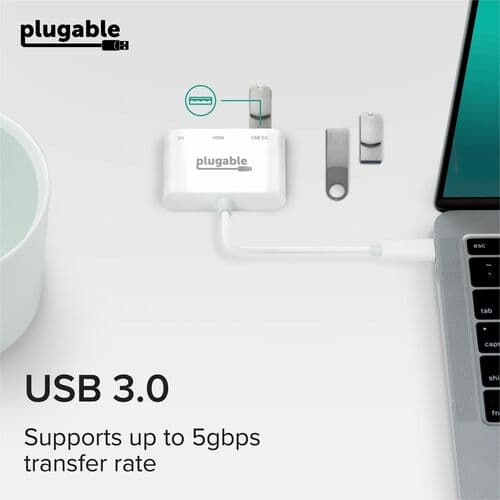 PLUGABLE USBC-MD103 USB C TO HDMI MULTIPORT ADAPTER HUB