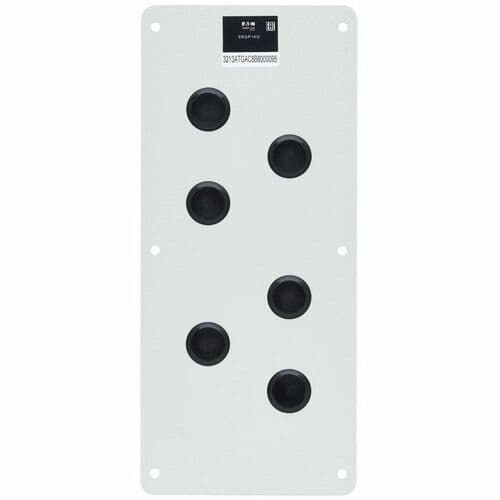 CABLE GRAND PLATE FOR NEMA -RATED ENCLOSURE CABINETS 6 PORTS