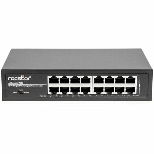 JETCONNECT JC16 16-PORT GIGABIT UNMANAGED ETHERNET SWITCH - TAA