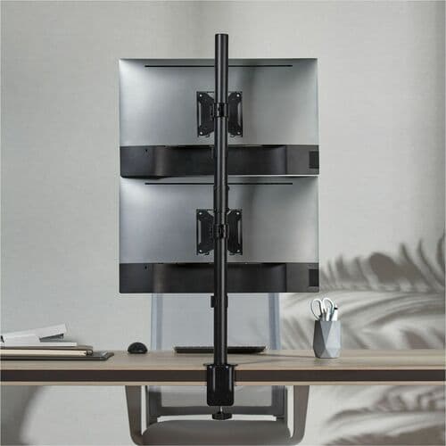 VERTICAL POLE DUAL MONITOR MNT SUPPORTS UP TO TWO (2) 32IN DISPLAY