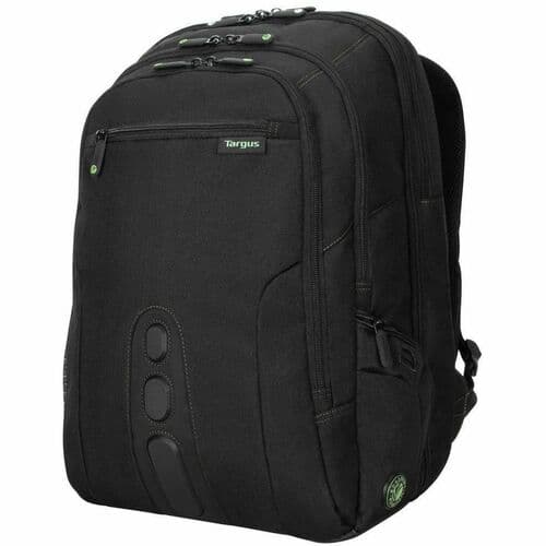 SPRUCE ECOSMART BLACK/GREEN POLYESTER BACKPACK 17IN