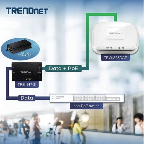 AC1750 DUAL BAND POE ACCESS POINT GIGABIT POE+ LAN PORT