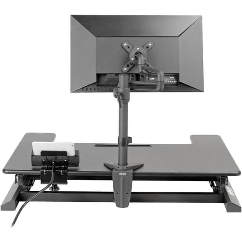 SIT STAND DESKTOP WORKSTATION ADJUSTABLE STANDING DESK 36X22IN